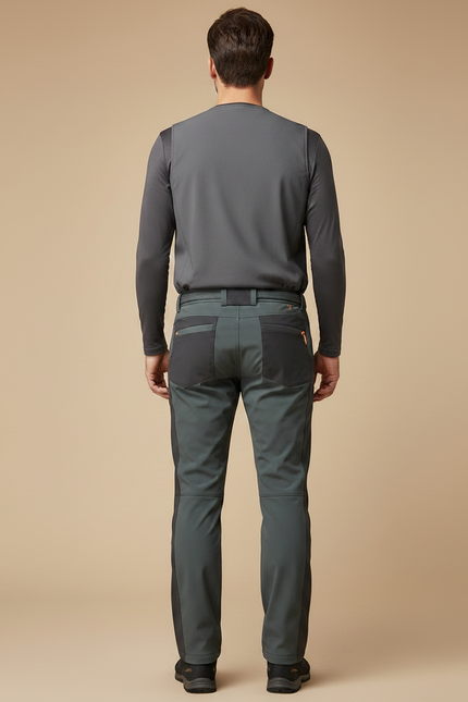 Pantalon De Randonnée Hiver Homme - Gris Polyester - vue 2