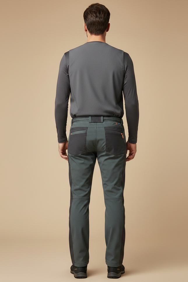 Pantalon De Randonnée Hiver Homme - Gris Polyester - vue 2