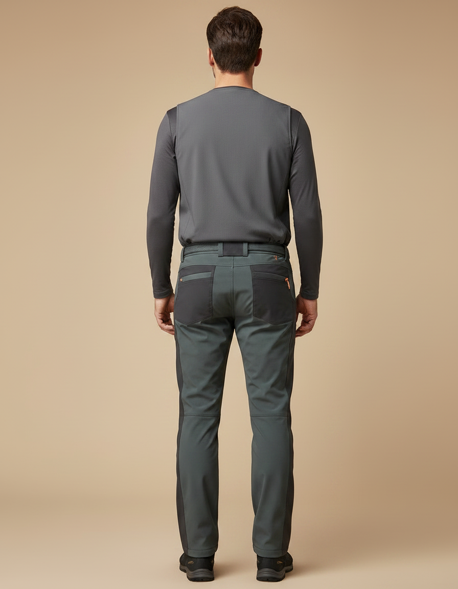 Pantalon De Randonnée Hiver Homme - Gris Polyester - vue 2