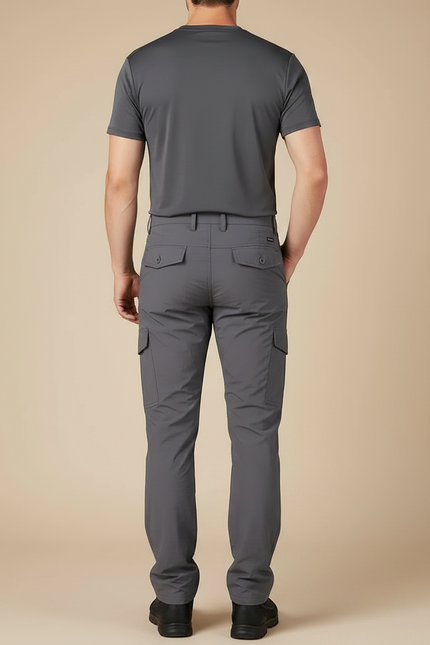 Pantalon Randonnée Gris Léger Séchage Rapide Cargo Homme - Polyester - vue 2
