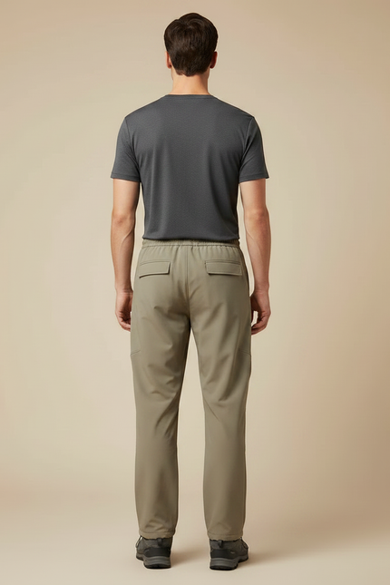 Pantalon Randonnée A995 - Kaki Polyester - vue 2