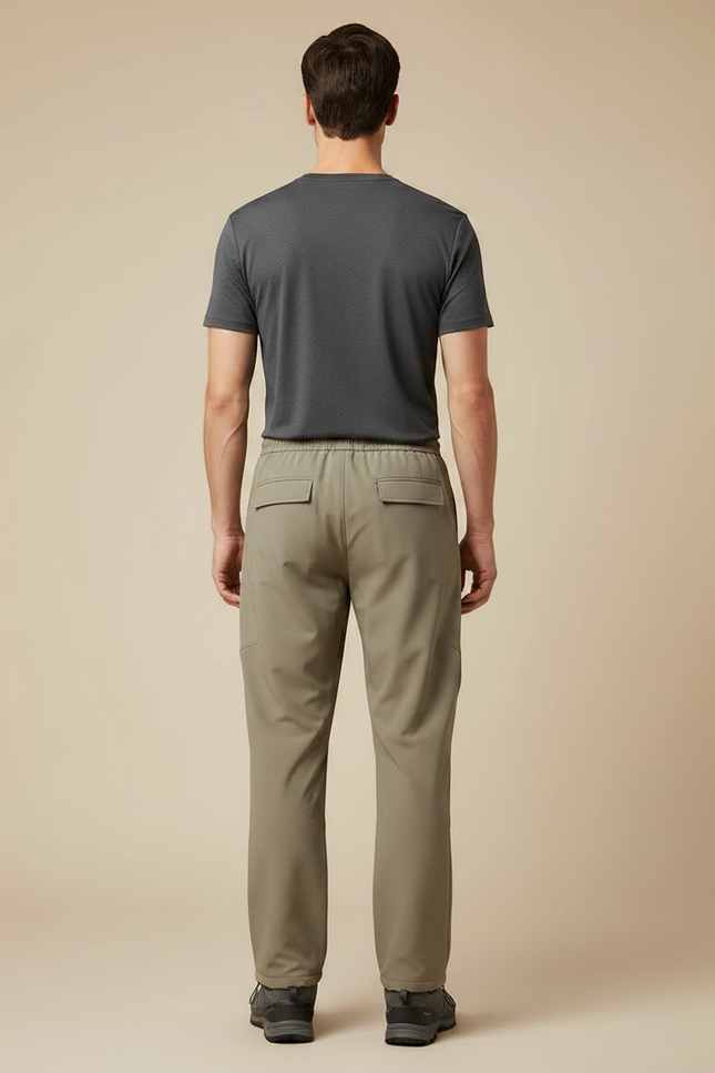 Pantalon Randonnée A995 - Kaki Polyester - vue 2