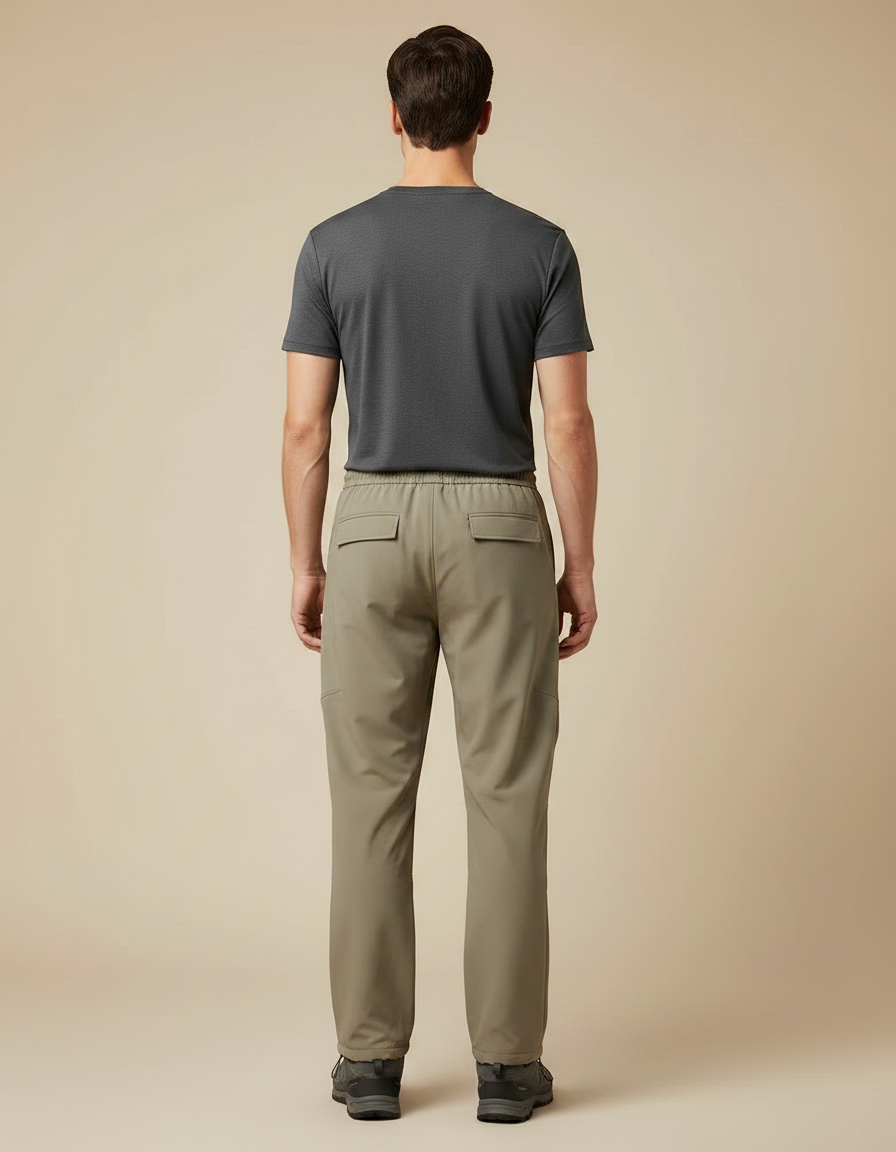 Pantalon Randonnée A995 - Kaki Polyester - vue 2