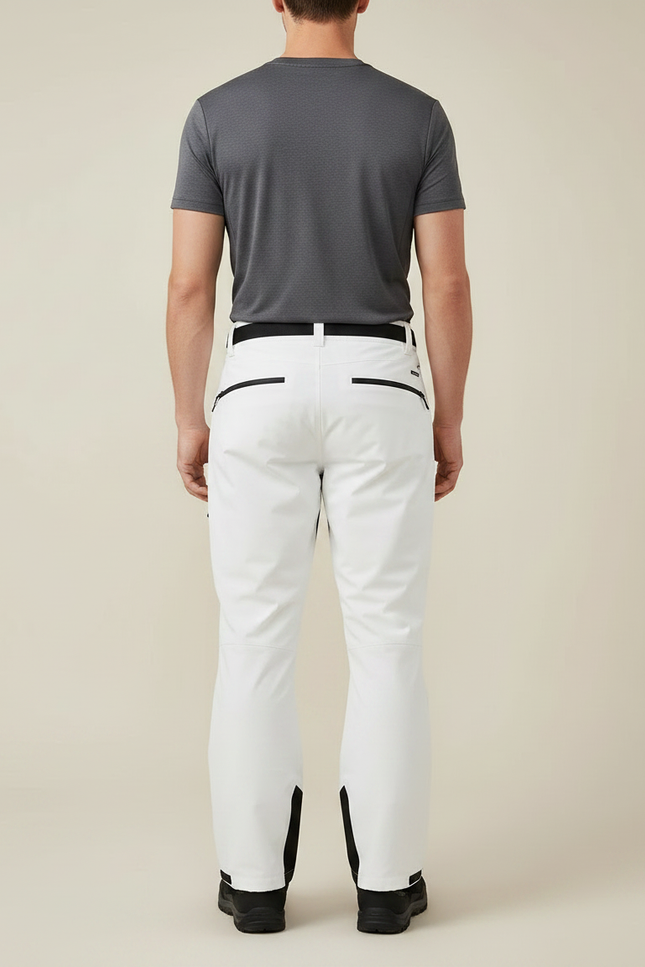 Pantalon Randonnée Blanc Imperméable Homme Ajusté Hiver - Polyester - vue 2