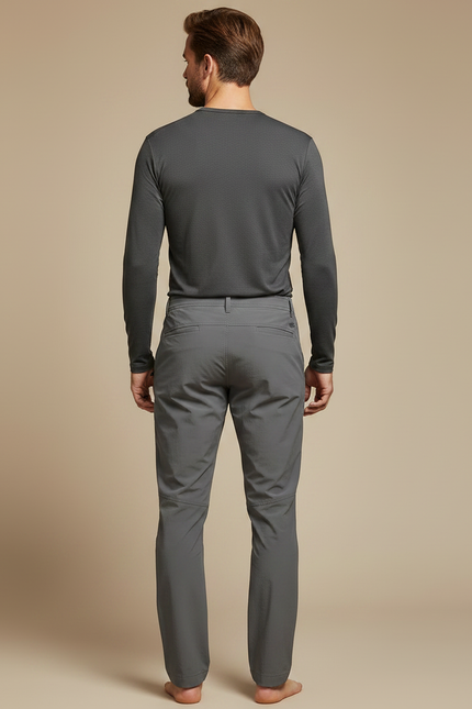 Pantalon Randonnée Gris Homme Léger Extensible Respirant - Polyester - vue 2