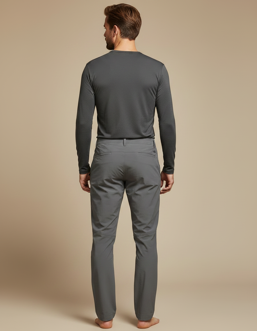 Pantalon Randonnée Gris Homme Léger Extensible Respirant - Polyester - vue 2