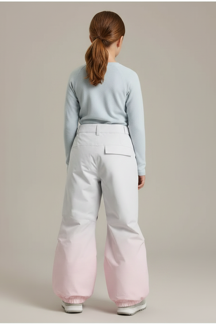 Pantalon Randonnée Dégradé Rose Ample Imperméable Fille - Multicolore Polyester - vue 2