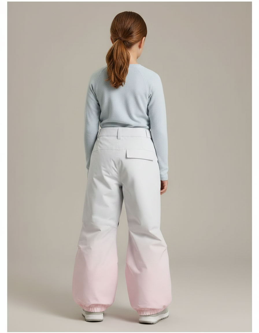 Pantalon Randonnée Dégradé Rose Ample Imperméable Fille - Multicolore Polyester - vue 2