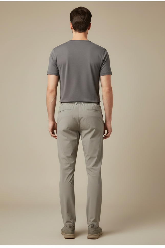 Pantalon Randonnée Homme Léger Séchage Rapide Gris Clair - Polyester - vue 2