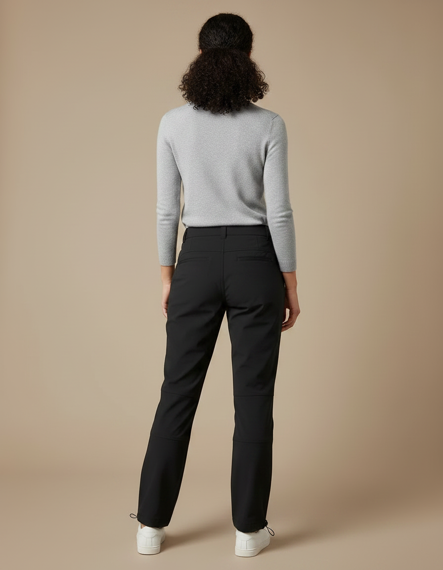 Pantalon Randonnée Noir Cargo Confortable Femme Sport - Polyester - vue 2