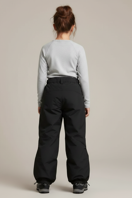 Pantalon Randonnée Noir Ample Imperméable Enfant - Polyester - vue 2
