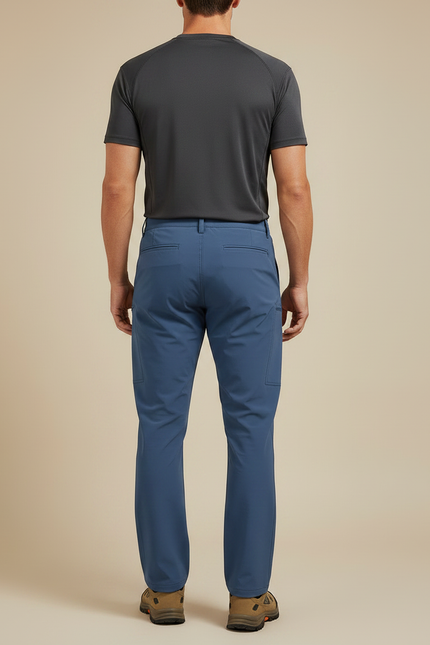 Pantalon Randonnée - Bleu Polyester - vue 2