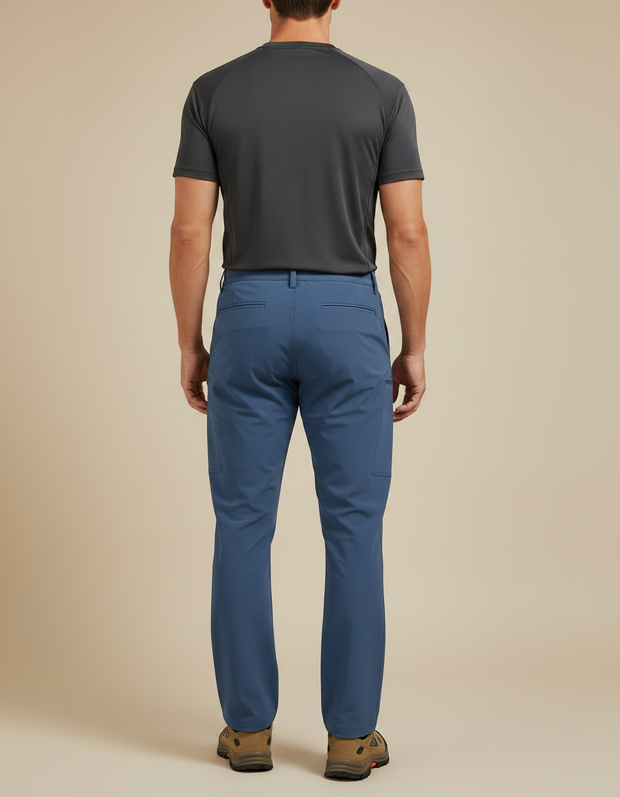 Pantalon Randonnée - Bleu Polyester - vue 2