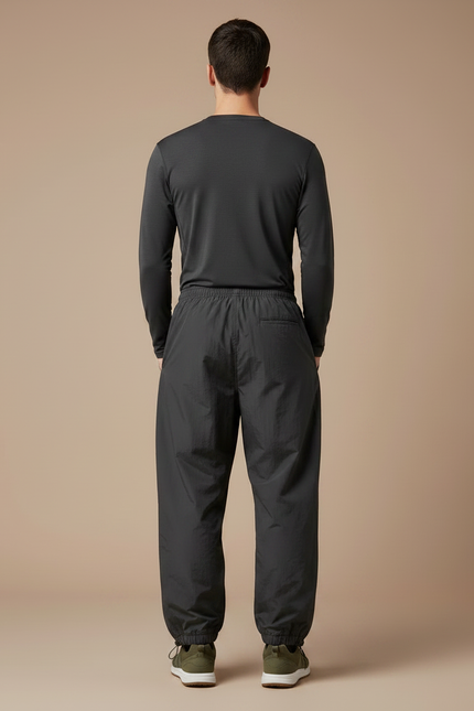 Pantalon Randonnée Gris Anthracite Ample Décontracté Homme - Polyester - vue 2