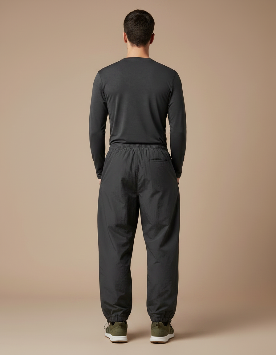 Pantalon Randonnée Gris Anthracite Ample Décontracté Homme - Polyester - vue 2
