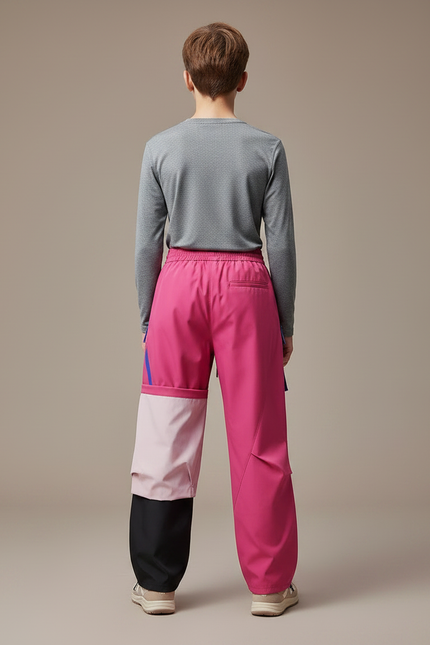 Pantalon Randonnée Rose Ample Décontracté Enfant Bicolore - Polyester - vue 2