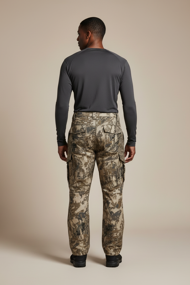 Pantalon Randonnée Camouflage Homme Chasse Épais Isolant - Multicolore Polyester - vue 2