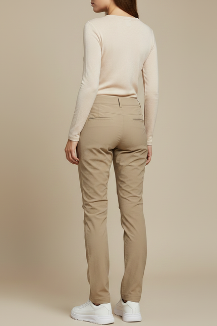 Pantalon Randonnée Beige Respirant Léger Femme - Polyester - vue 2