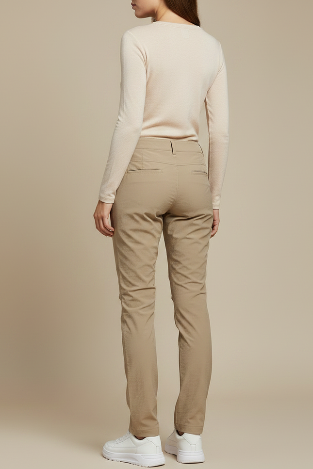 Pantalon Randonnée Beige Respirant Léger Femme - Polyester - vue 2