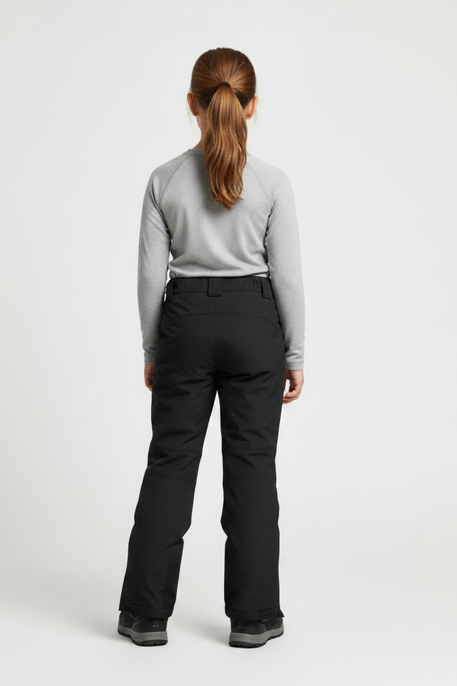 Pantalon Randonnée Noir Imperméable Thermique Fille Hiver - Polyester - vue 2