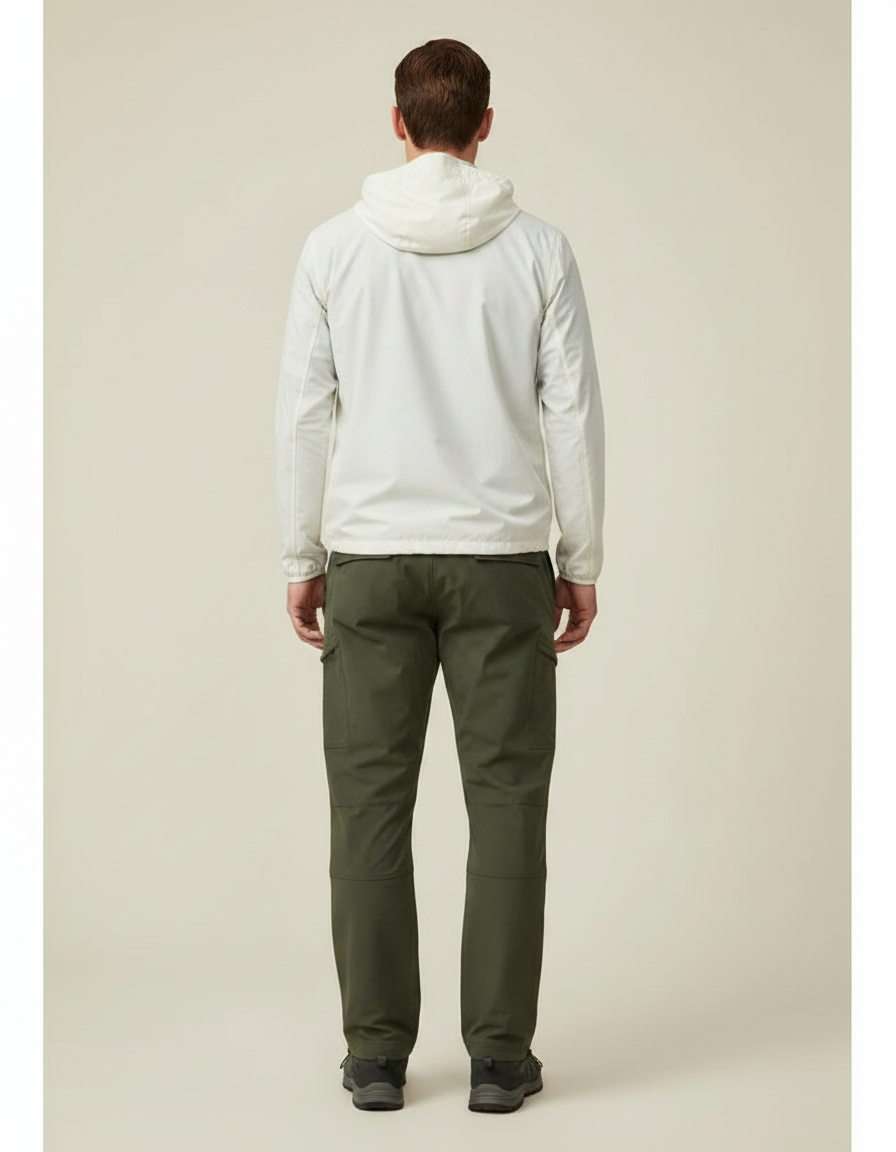 Pantalon Randonnée Kaki Cargo Droit Homme Multi-poches - Polyester - vue 2