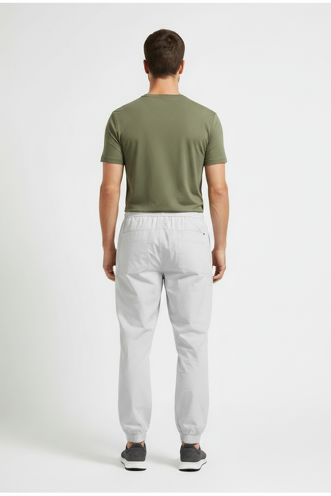 Pantalon Randonnée Gris Clair Sportif Léger Cordon - Polyester - vue 2