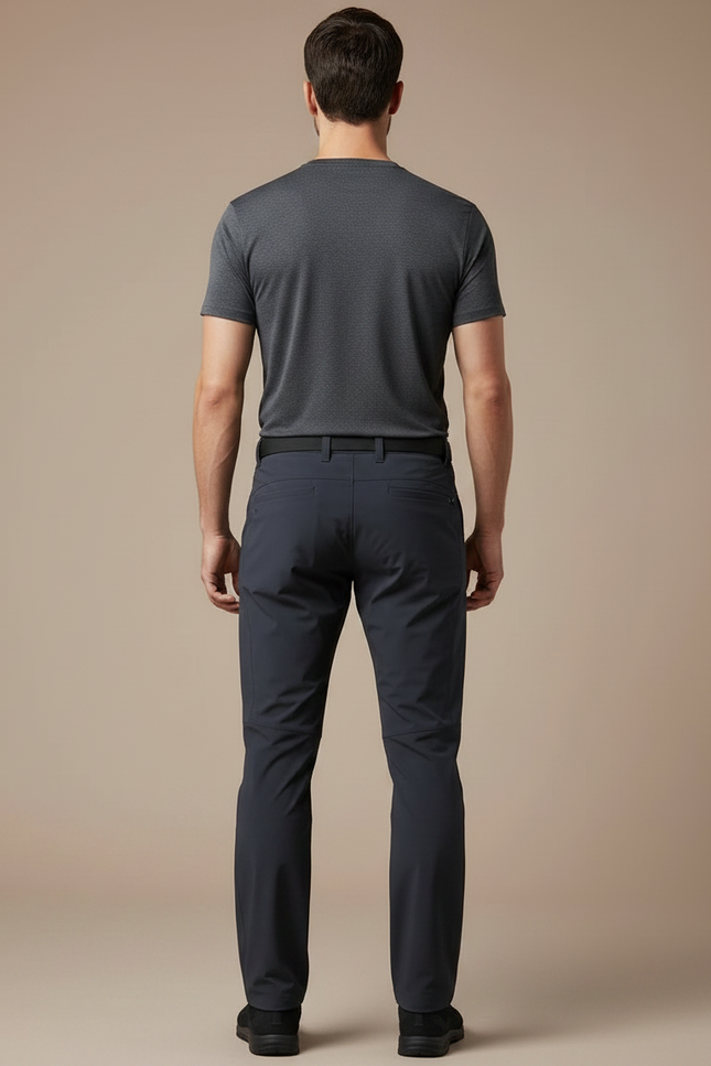 Pantalon Randonnée Homme Gris Anthracite Stretch Respirant - Polyester - vue 2