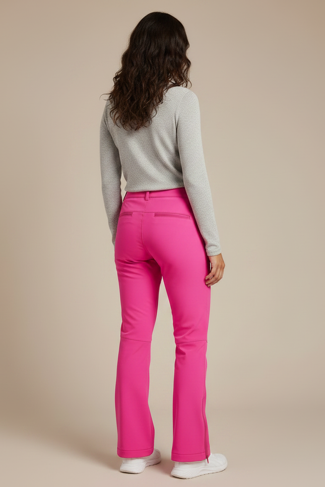 Pantalon Randonnée Rose Coupe Évasée Femme - Polyester - vue 2