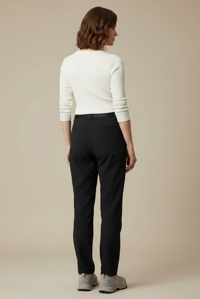 Pantalon Randonnée Noir Léger Respirant Décontracté Femme - Polyester - vue 2
