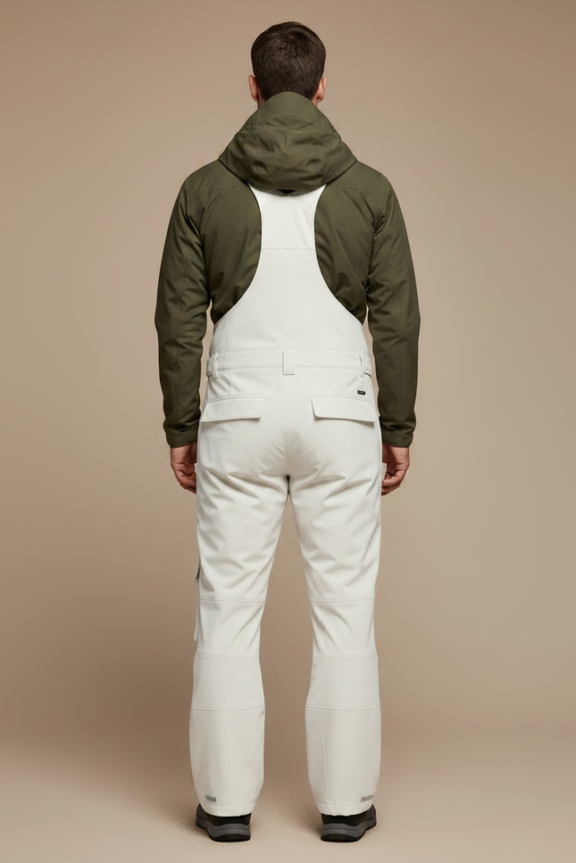 Pantalon Randonnée Beige Droit Imperméable Salopette Homme - Polyester - vue 2