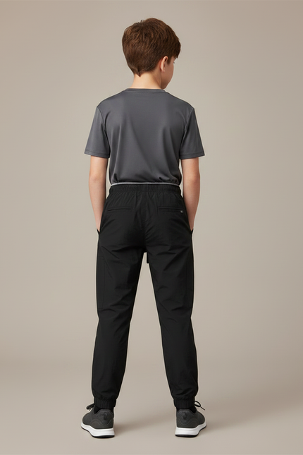Pantalon Randonnée Noir Enfant Cargo Confortable Respirant - Polyester - vue 2