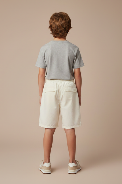Pantalon Randonnée Beige Léger Multi-Poches Enfant - Polyester - vue 2