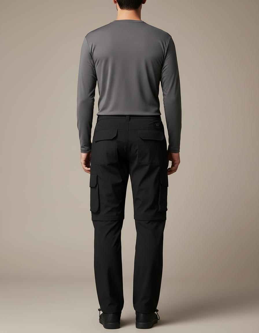 Pantalon Randonnée 4930 - Noir Polyester - vue 2