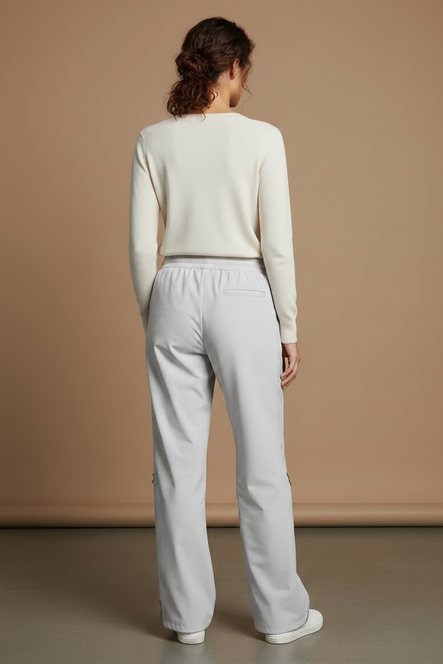 Pantalon Randonnée Gris Clair Droit Décontracté Zippé Femme - Polyester - vue 2