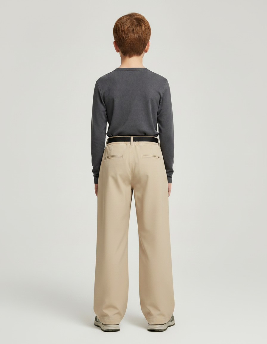 Pantalon Randonnée Beige Ample Décontracté Unisexe - Polyester - vue 2