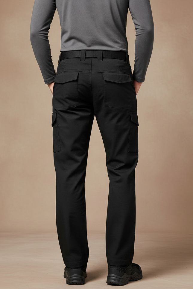 Pantalon Randonnée Noir Cargo Homme Tactique Robuste - Polyester - vue 2