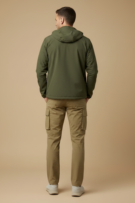 Pantalon Randonnée Kaki Cargo Léger Confortable Homme - Polyester - vue 2
