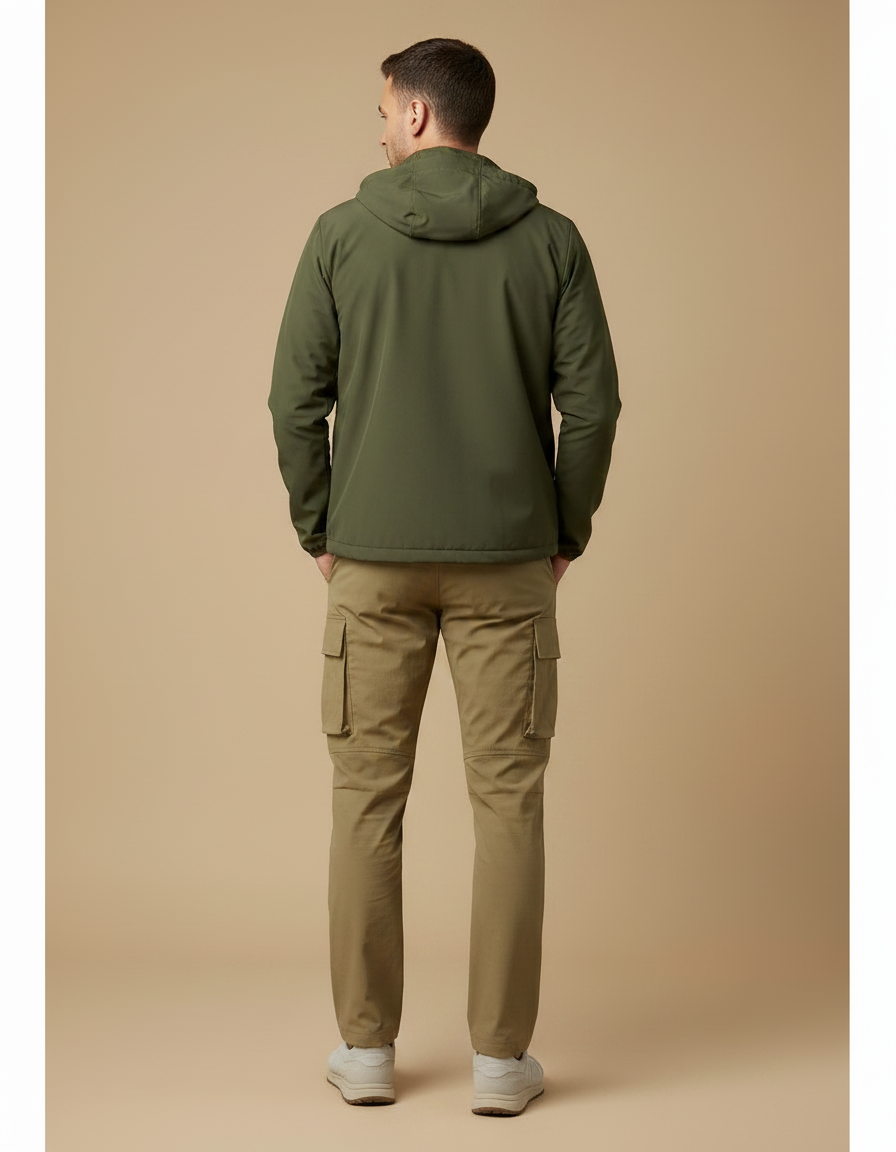 Pantalon Randonnée Kaki Cargo Léger Confortable Homme - Polyester - vue 2