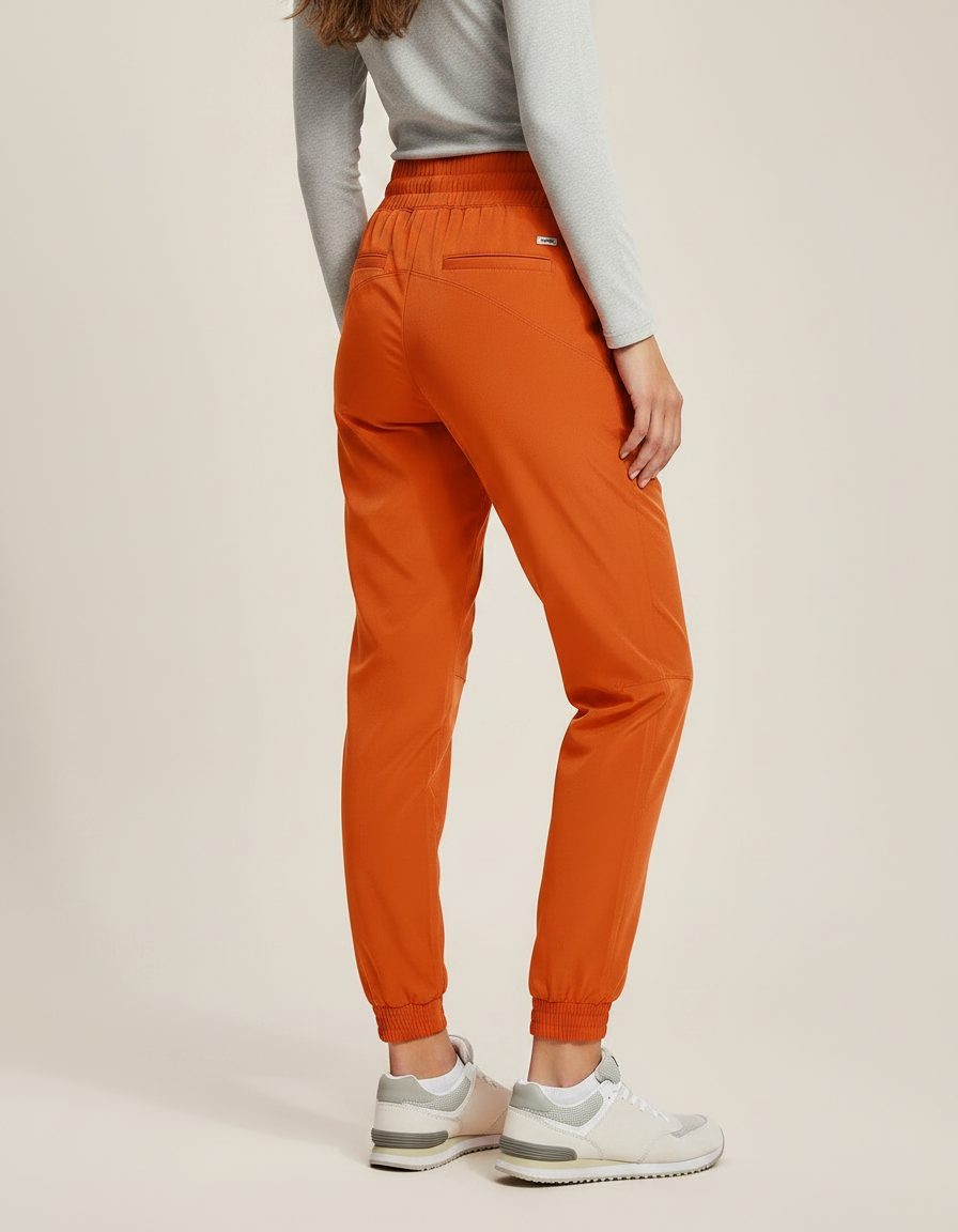 Pantalon Randonnée Orange Léger Fluide Sport Femme - Polyester - vue 2