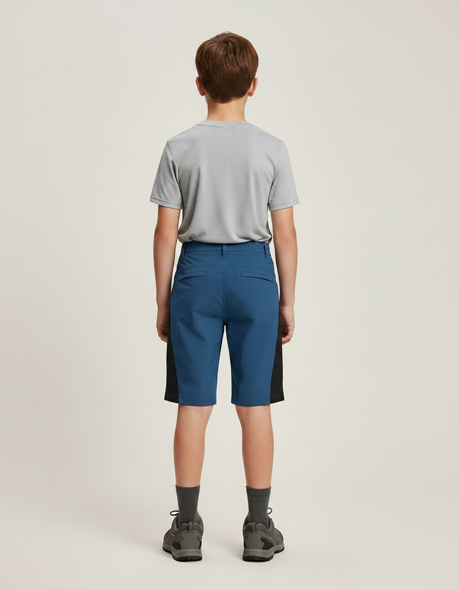 Pantalon Randonnée Garçon Bleu Cargo Léger - Polyester - vue 2