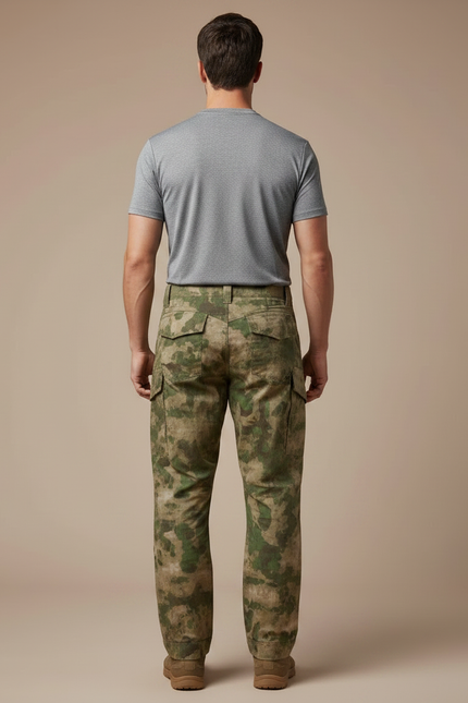 Pantalon Randonnée Camouflage Tactique Résistant Homme - Multicolore Toile - vue 2