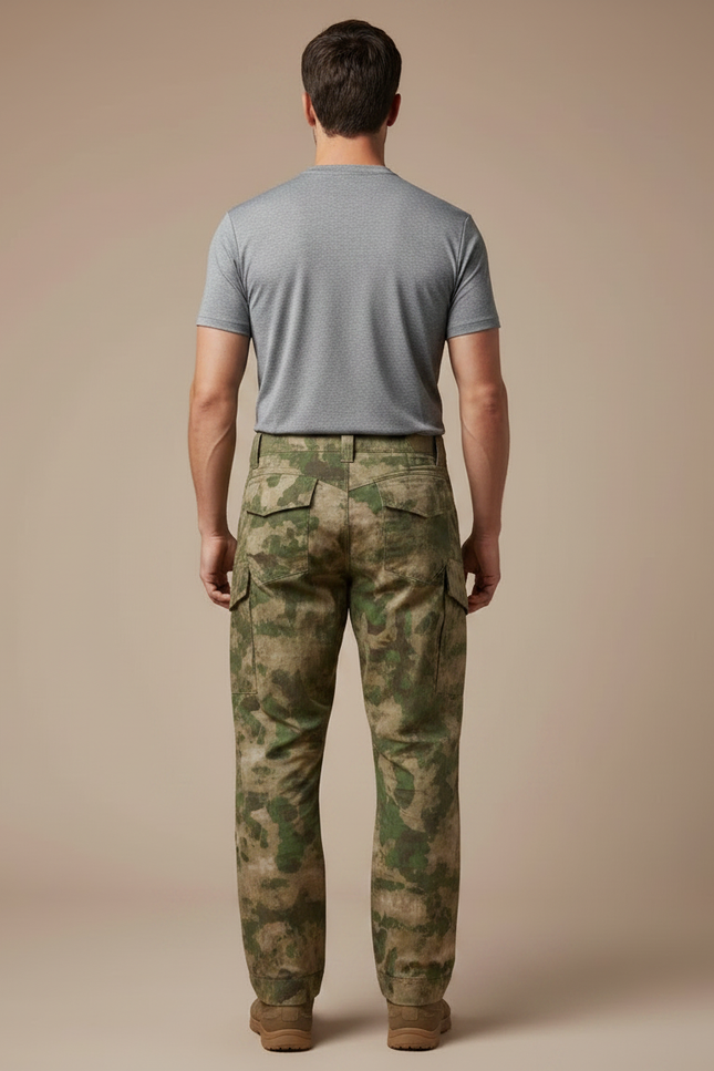 Pantalon Randonnée Camouflage Tactique Résistant Homme - Multicolore Toile - vue 2