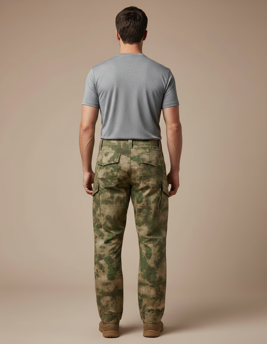 Pantalon Randonnée Camouflage Tactique Résistant Homme - Multicolore Toile - vue 2
