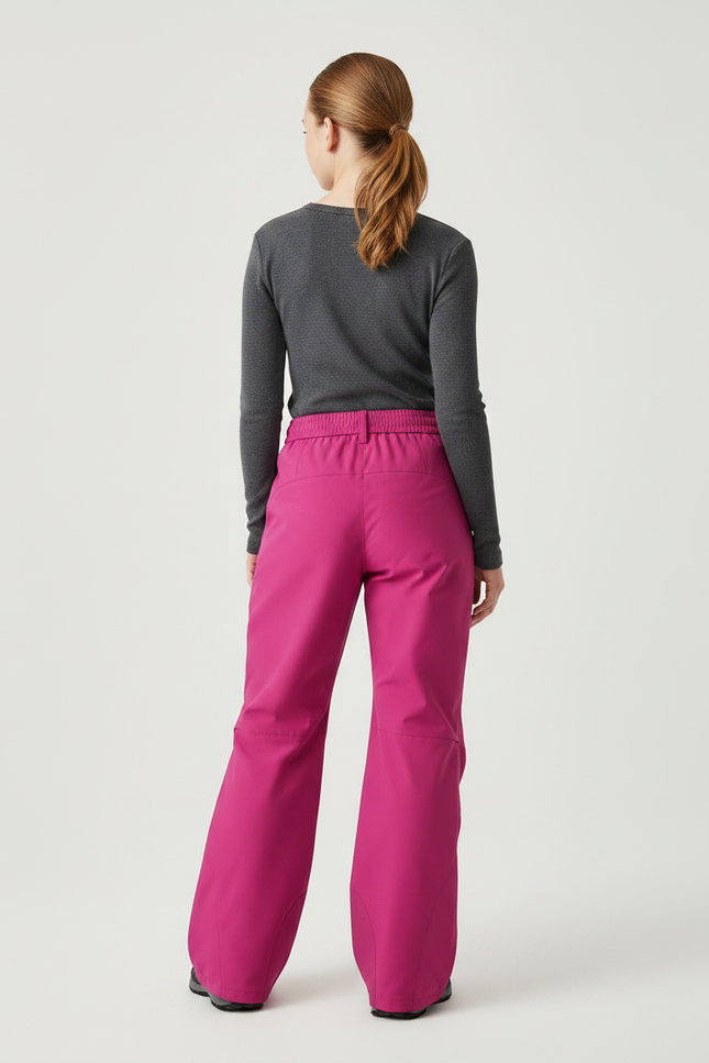 Pantalon Randonnée Rose Ample Zippé Enfant - Polyester - vue 2