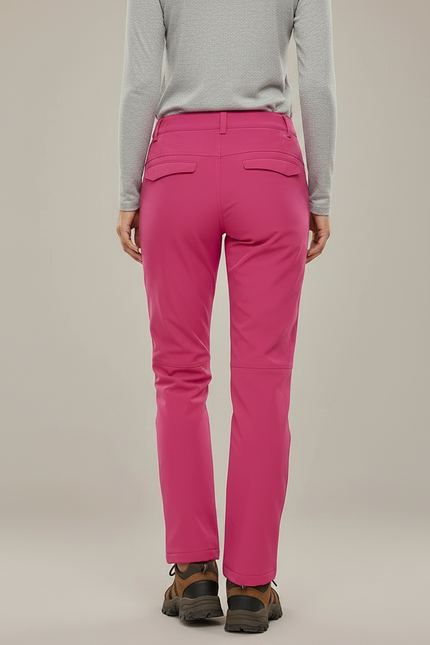 Pantalon Randonnée Rose Chaud Polaire Femme - Molleton - vue 2