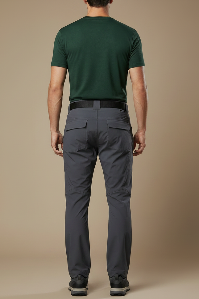 Pantalon Randonnée Gris Respirant Séchage Rapide Homme Tactique - Polyester - vue 2