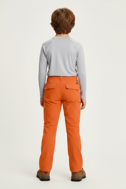 Pantalon Randonnée Orange Léger Cargo Multi-poches - Polyester - vue 2