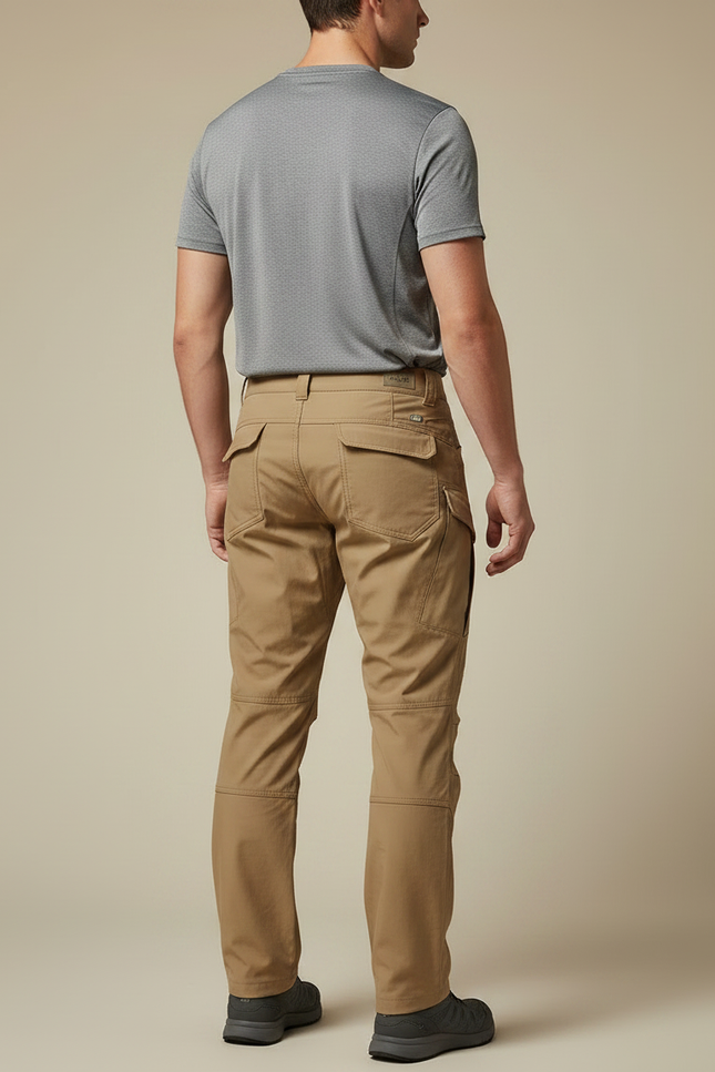 Pantalon Randonnée Cargo Kaki Tactique Homme Léger - Polyester - vue 2