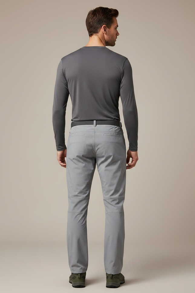Pantalon Randonnée Gris Stretch Respirant Homme Séchage Rapide - Polyester - vue 2