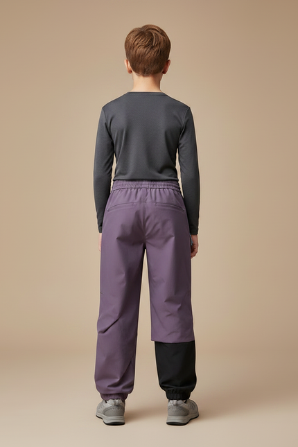Pantalon Randonnée Violet Ample Bicolore Enfant Sport - Polyester - vue 2